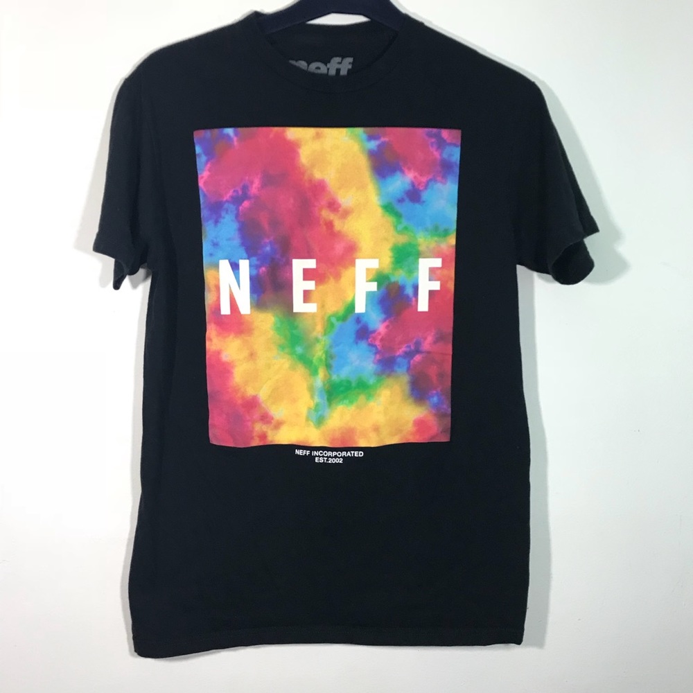Neff incorporated cotton black tee size medium